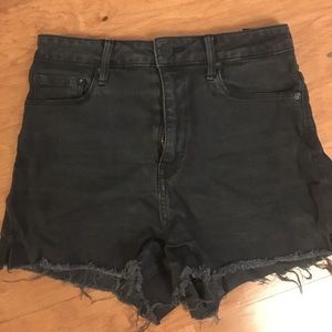 Paradise mine black denim shorts